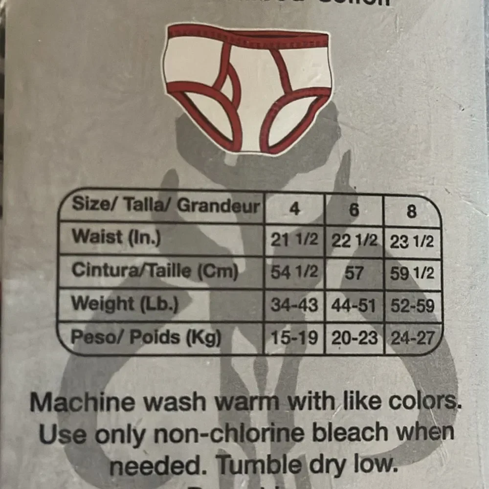 Star Wars Mandalorian Boys Briefs Size 4 5-Pack Underwear Baby Yoda Grogu